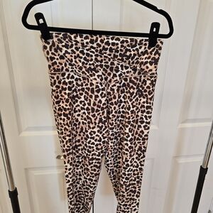 Aerie Animal Print Leggings - Black and Tan
